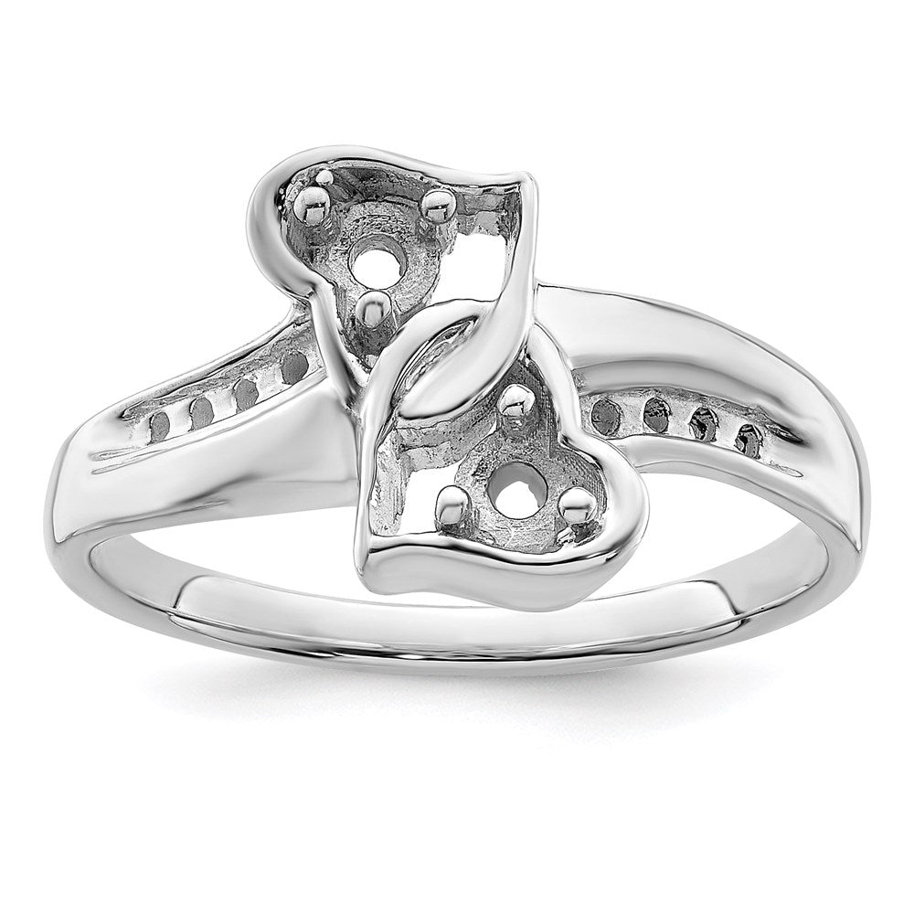 14k White Gold Genuine Family Jewelry Ring