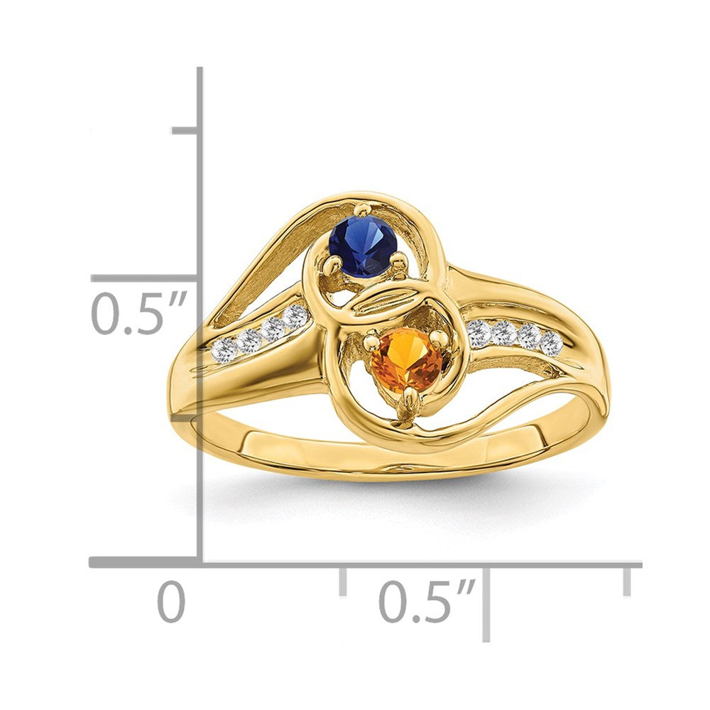 14k Genuine Family Jewelry Ring