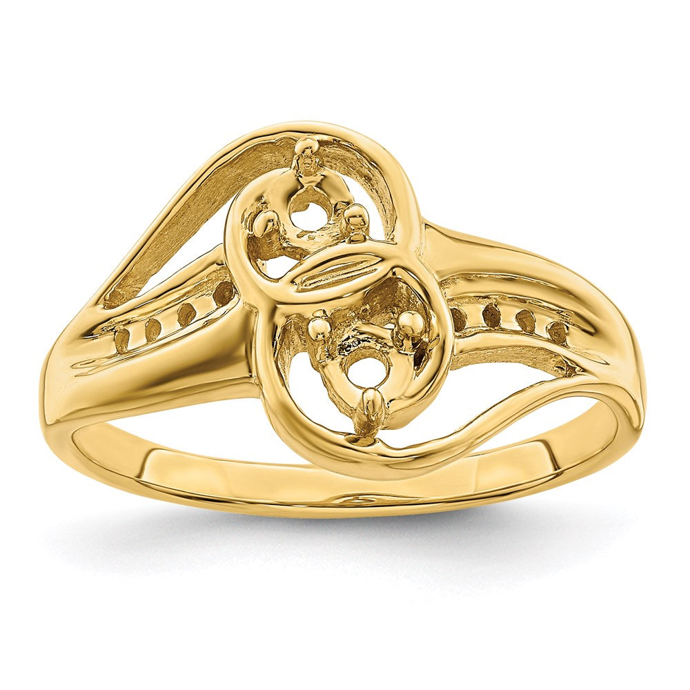 14k Synthetic Family Jewelry Ring