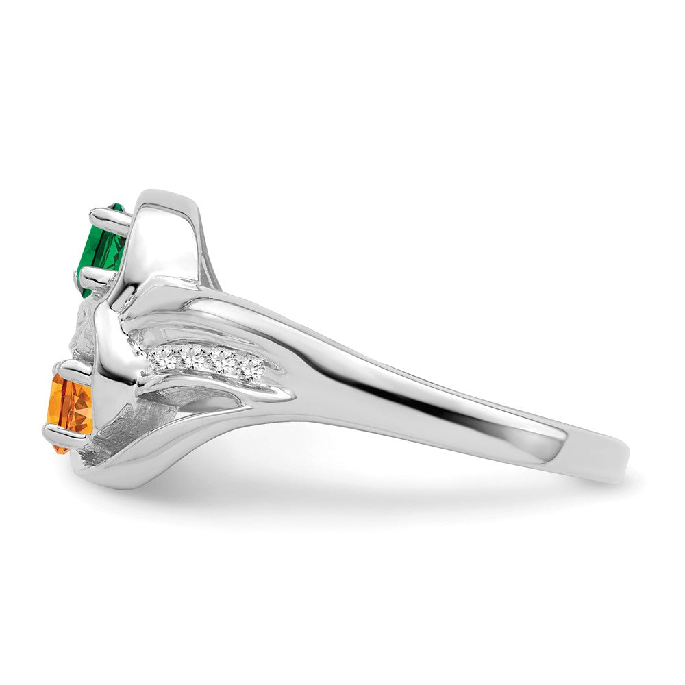 14k White Gold Family Jewelry Ring Mounting
