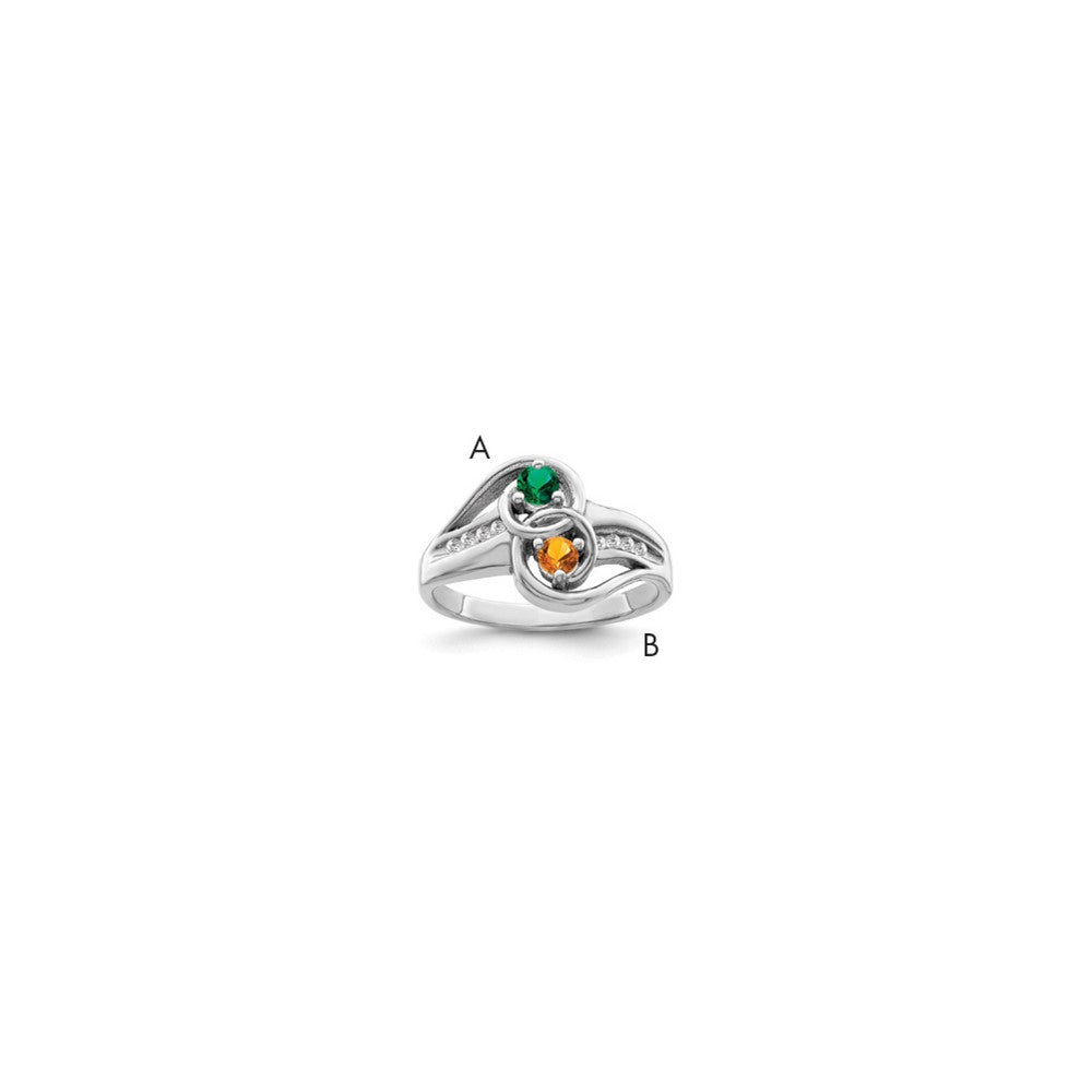 14k White Gold Family Jewelry Ring Mounting