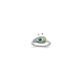 14K White Gold Family Jewelry Diamond Semi-Set Ring