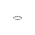 14K White Gold Family Jewelry Diamond Semi-Set Ring