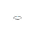 14K White Gold Family Jewelry Diamond Semi-Set Ring