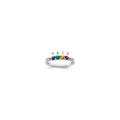 14K White gold Family Jewelry Diamond Semi-Set Ring
