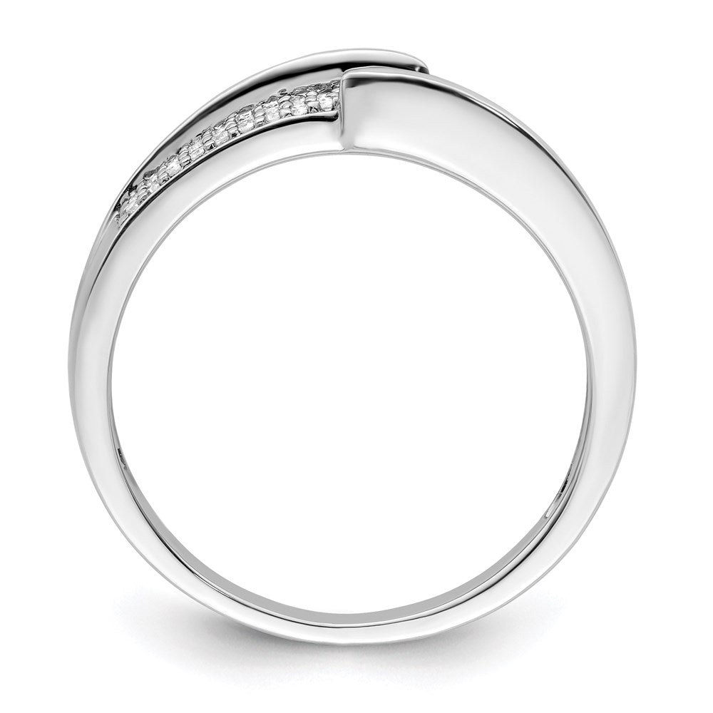 14K White Gold Family Jewelry Genuine Stone & Diamond Set Ring