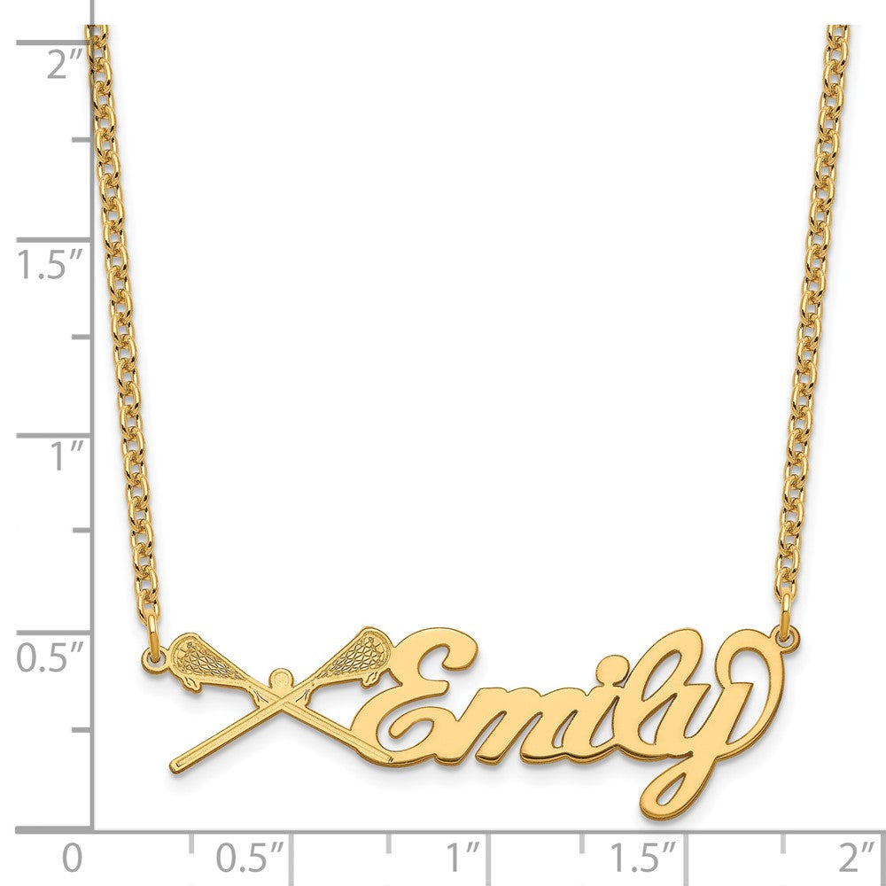 SS/Gold-plated Medium Customized Name Plate Necklace