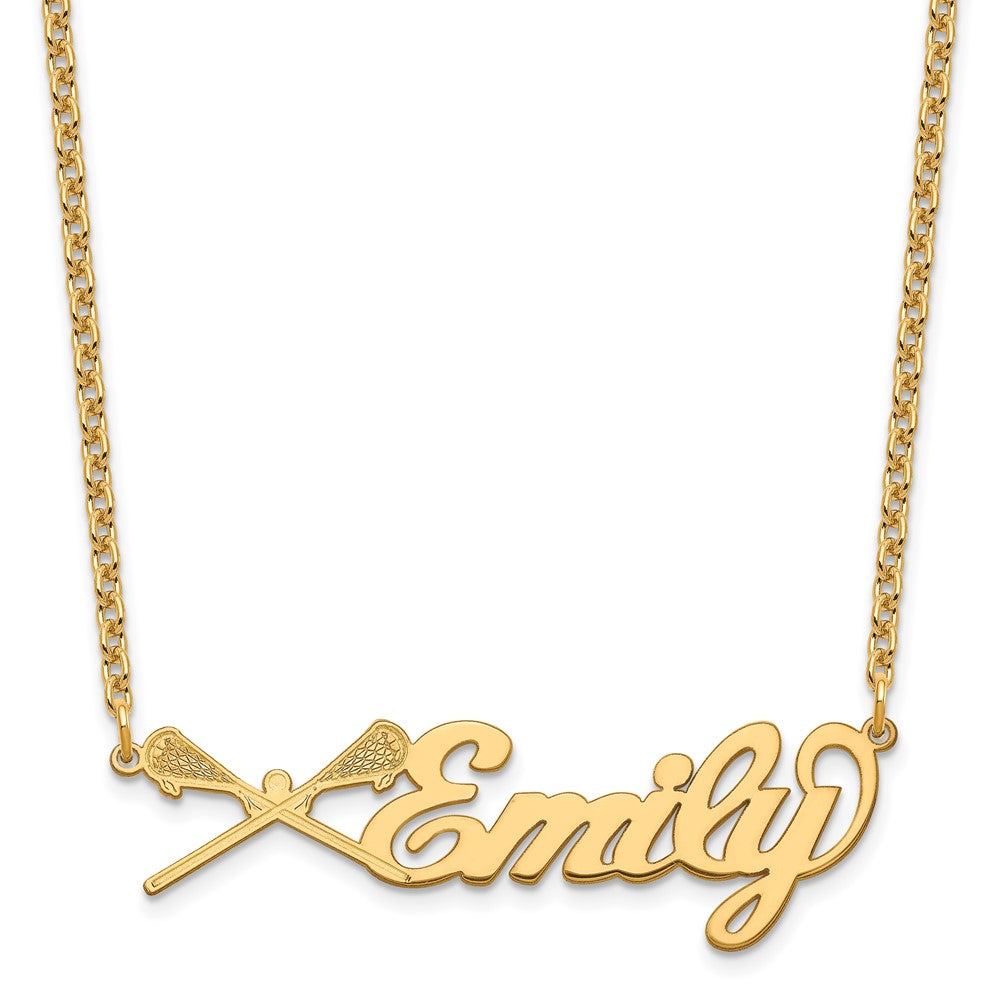 SS/Gold-plated Medium Customized Name Plate Necklace