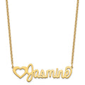 Sterling Silver/Gold-plated Large Customized Name Plate Necklace