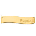 SS/Gold-plated Large BRADLEY HAND Curved Bar Necklace