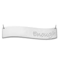 SS/Rhodium-plated Large BRADLEY HAND Curved Bar Necklace