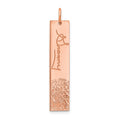 Sterling Silver/Rose-Gold Signature and Fingerprint Charm