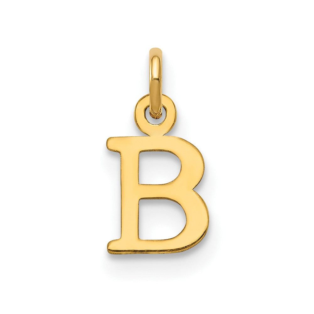14kr Cutout Letter B Initial Pendant