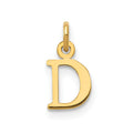 14kr Cutout Letter D Initial Pendant