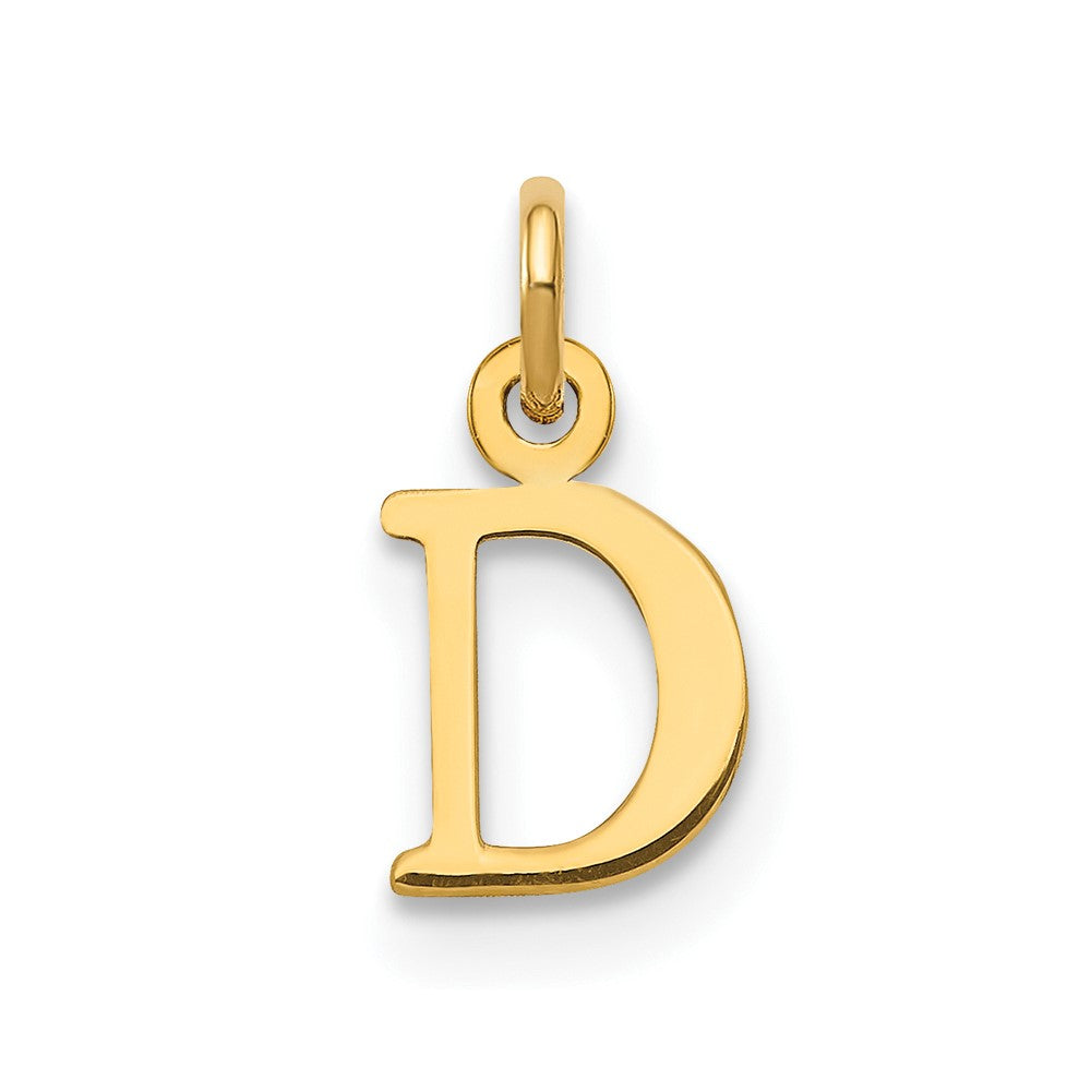 14kr Cutout Letter D Initial Pendant