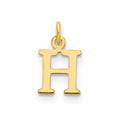 14k Rose Gold Cutout Letter H Initial Pendant