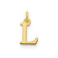 14kr Cutout Letter L Initial Pendant