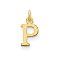 14kr Cutout Letter P Initial Pendant