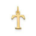14kr Cutout Letter T Initial Pendant