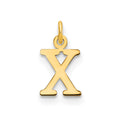 14ky Cutout Letter X Initial Pendant