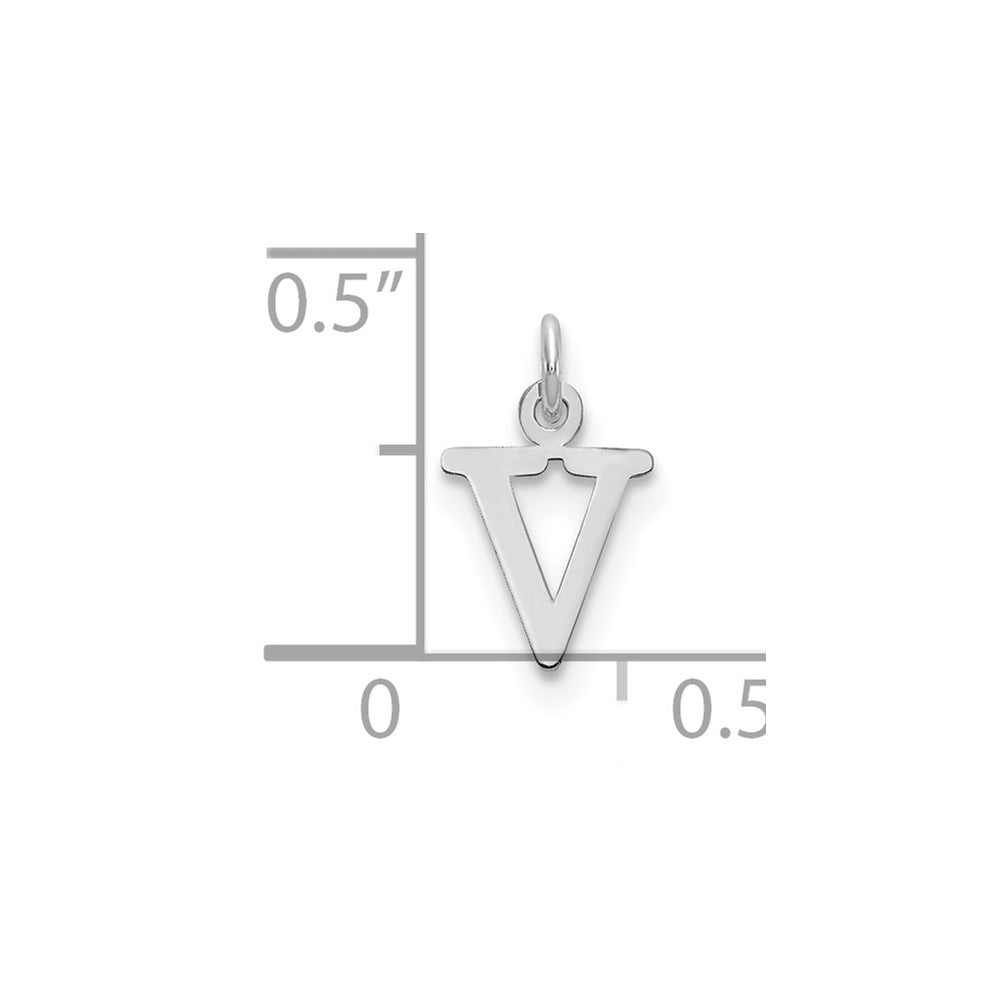 10KW Cutout Letter V Initial Charm