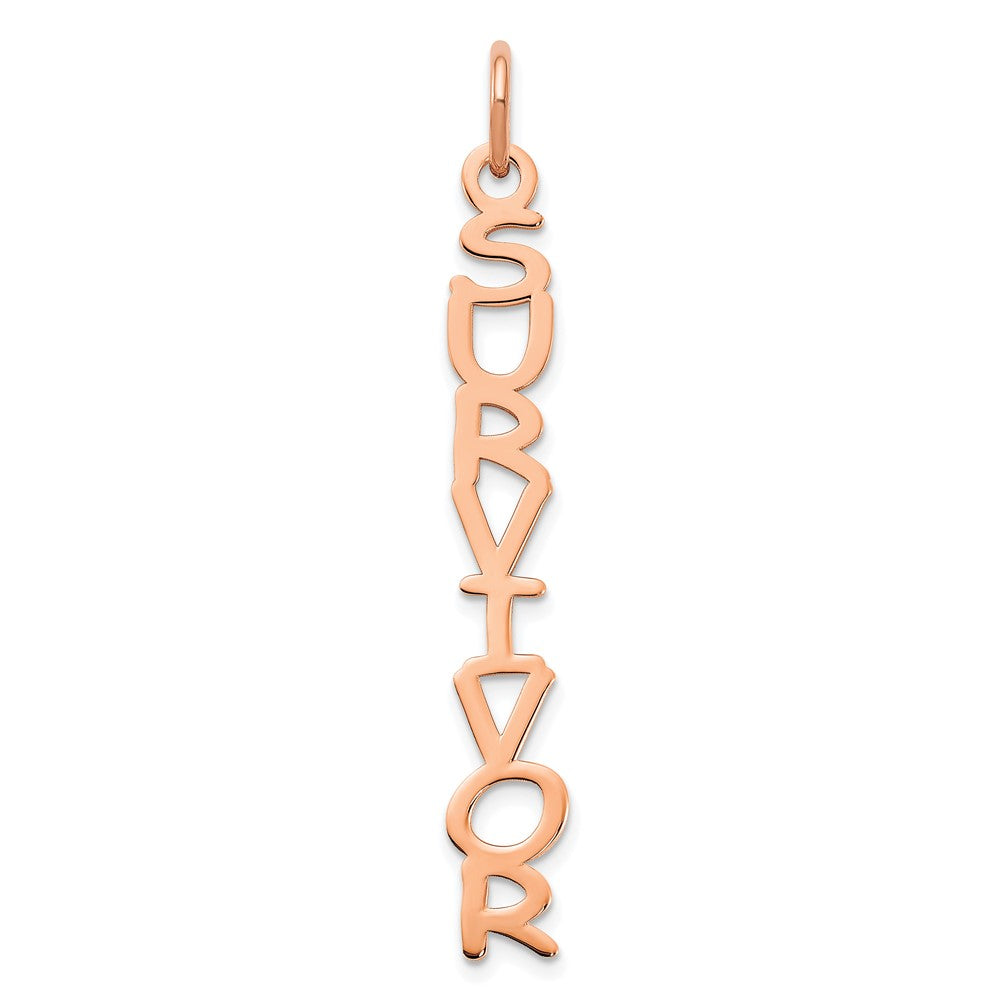 SS/Rose-plated Cosmic Sans Font Name Plate Charm