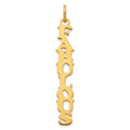 SS/Gold-plated Cooper Font Name Plate Charm