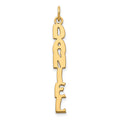 14k Yellow Gold Hobo Extra Font Name Plate charm