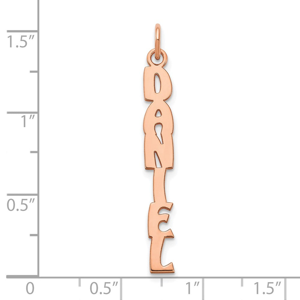 Sterling Silver/Rose-gold Hobo Extra Font Name Plate Charm