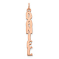 14k Rose Gold Hobo Extra Font Name Plate Charm