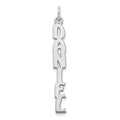 Sterling Silver/Rhodium-plated Hobo Extra Font Name Plate Charm