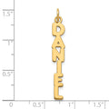 Sterling Silver/Gold-plated Kimberly Font Name Plate Charm