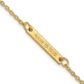 Sterling Silver/Gold-plated Brushed 1 Station Bracelet