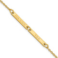 Sterling Silver/Gold-plated Brushed 2 Station Bracelet