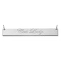 SS/Rhodium-plated Large EDWARDIAN SCRIPT Bar Necklace