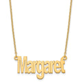 Sterling Silver/Gold-plated Small Name Plate Necklace