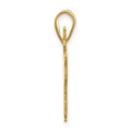 14k Yellow Gold Personalized Boy Karate Pendant
