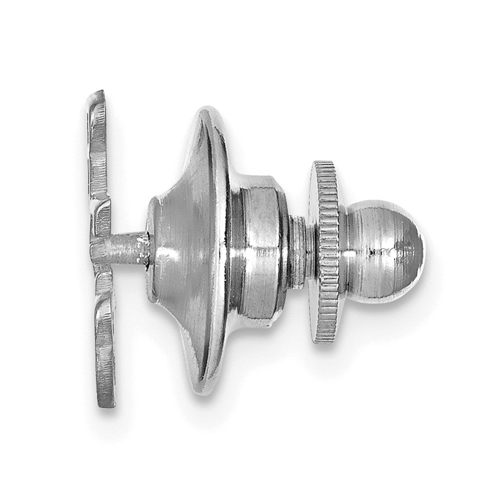 14k White Gold Small cut-out Monogram Tie Tac