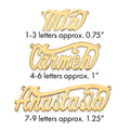 14k Yellow Gold Polished Name Plate