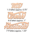 Sterling Silver/Rose-plated Polished name Plate