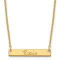 Sterling Silver/Gold-plated Small Signature Bar Necklace