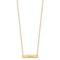14k Yellow Gold Small Signature Bar Necklace