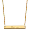 Sterling Silver/Gold-plated Medium Signature Bar Necklace