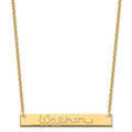 Sterling Silver/Gold-plated Large Signature Bar Necklace