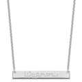 Sterling Silver/Rhodium-plated Large Signature Bar Necklace