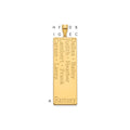 14k Yellow Gold 8 Name Family Pendant
