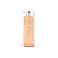 14k Rose Gold 7 Name Family Pendant