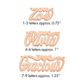 14k Rose Gold Polished Heart Name Plate