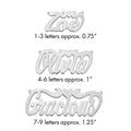 14k White Gold Polished Heart Name Plate