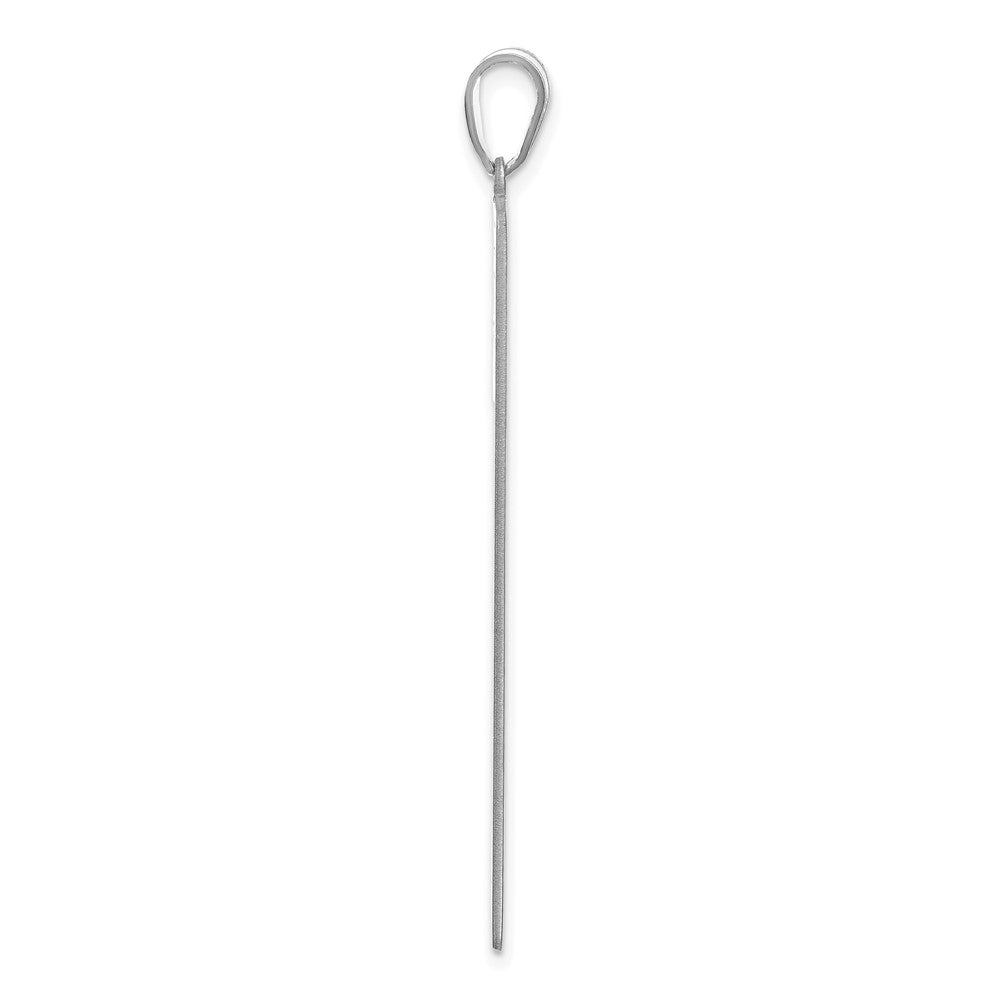 14k White Gold 5 Name Family Pendant